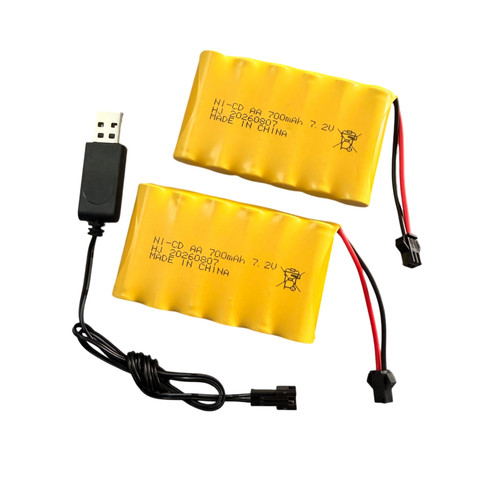 Confezione 2pz 7 - aa, 7.2v